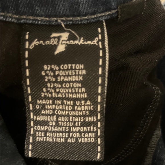 7 For All Mankind Luxe Performance Carsen Men's Indigo Straight Jeans - Picture 3 of 7